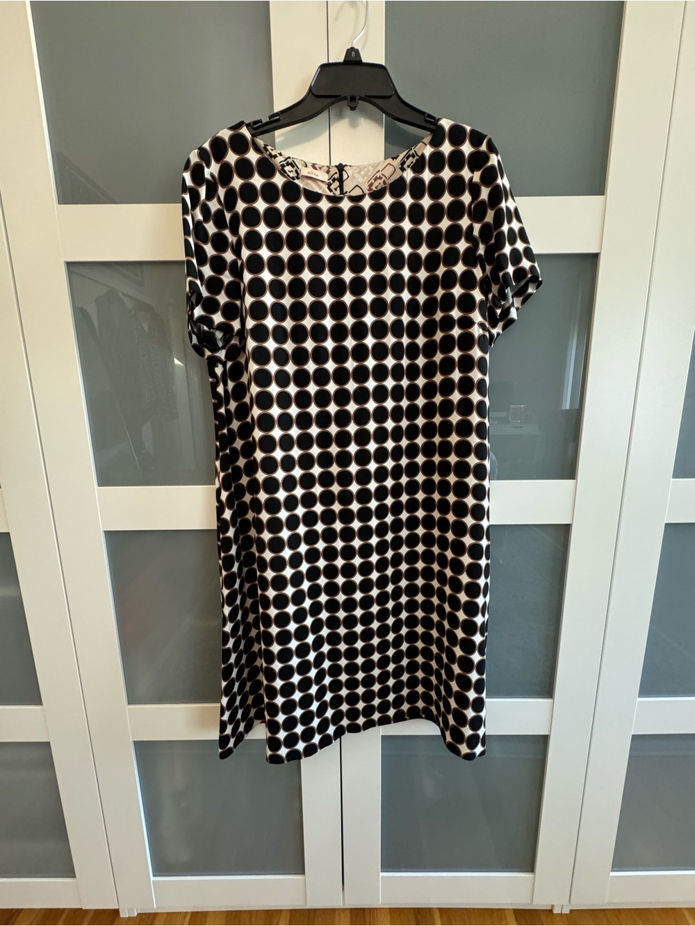 Altea Black and Brown Polka Circle Dress